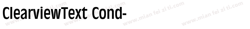 ClearviewText Cond字体转换